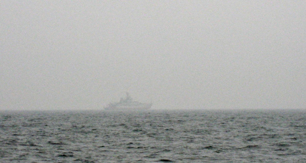 Coastguard securing the fireing area near Rauma
