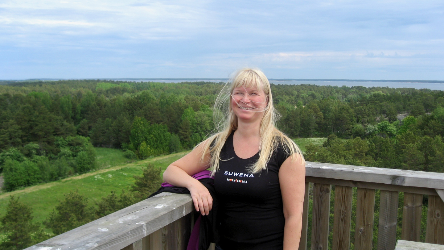 Eve at the lookout tower of Jurmo