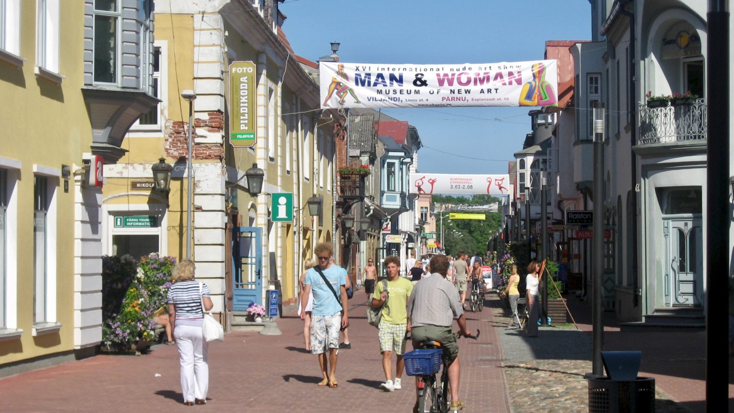 Walking street in Pärnu