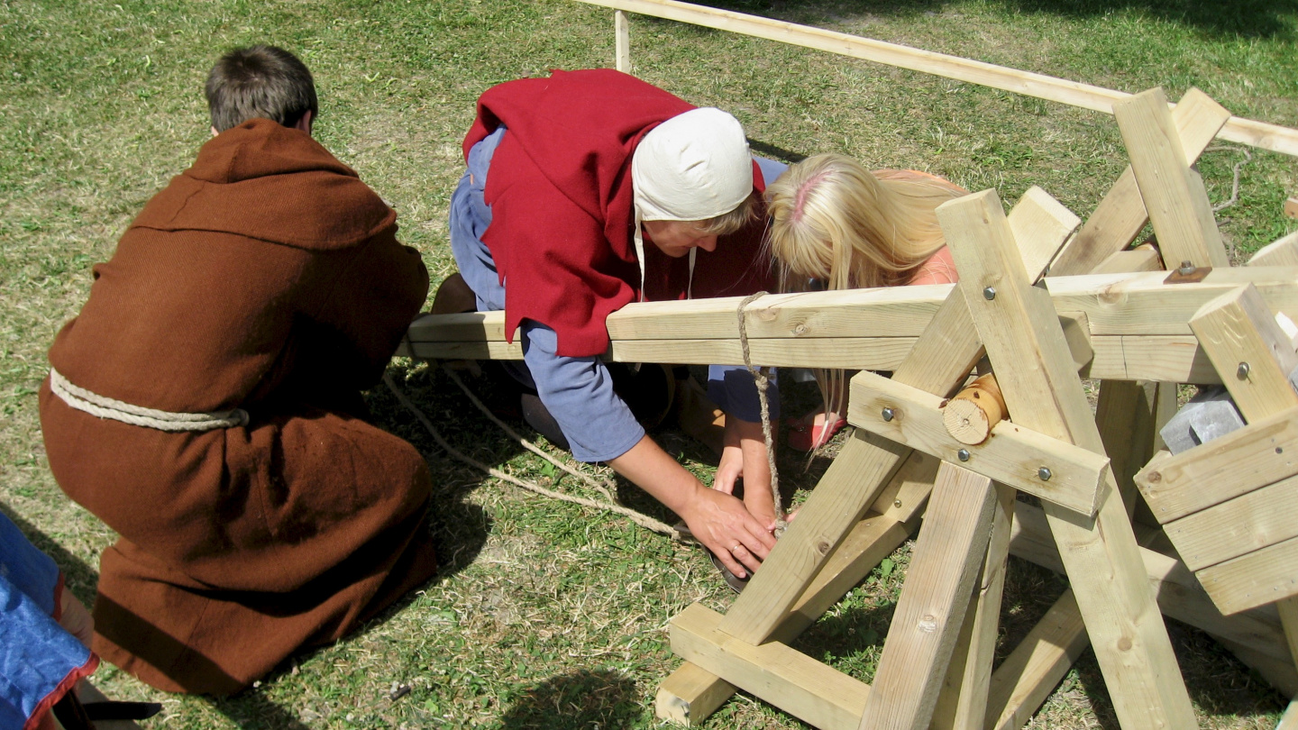 Catapult in the castle festival in Kuressaare