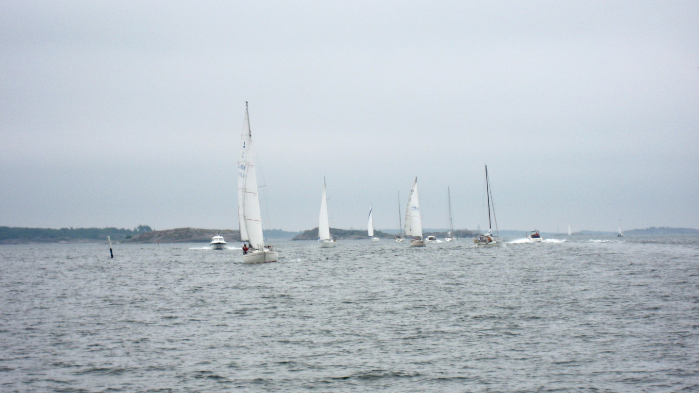 Boat highway to the west from Hanko