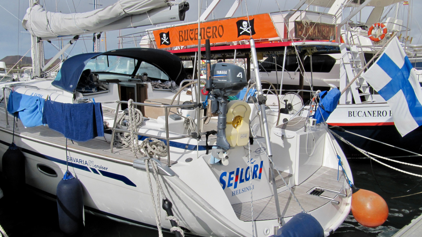 Seilori in the marina of Las Galletas in Tenerife