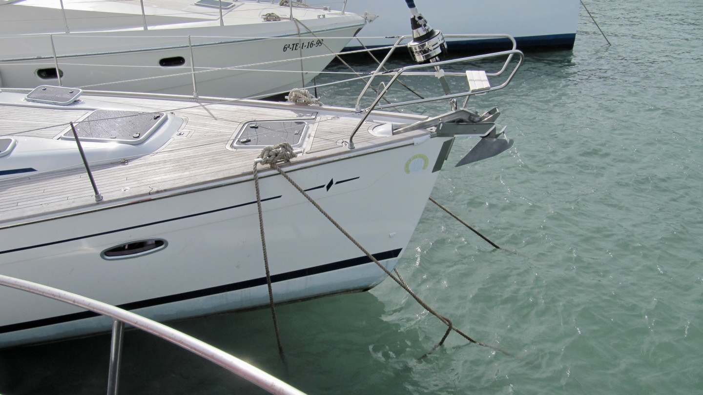 Med mooring in the sailing course in Tenerife