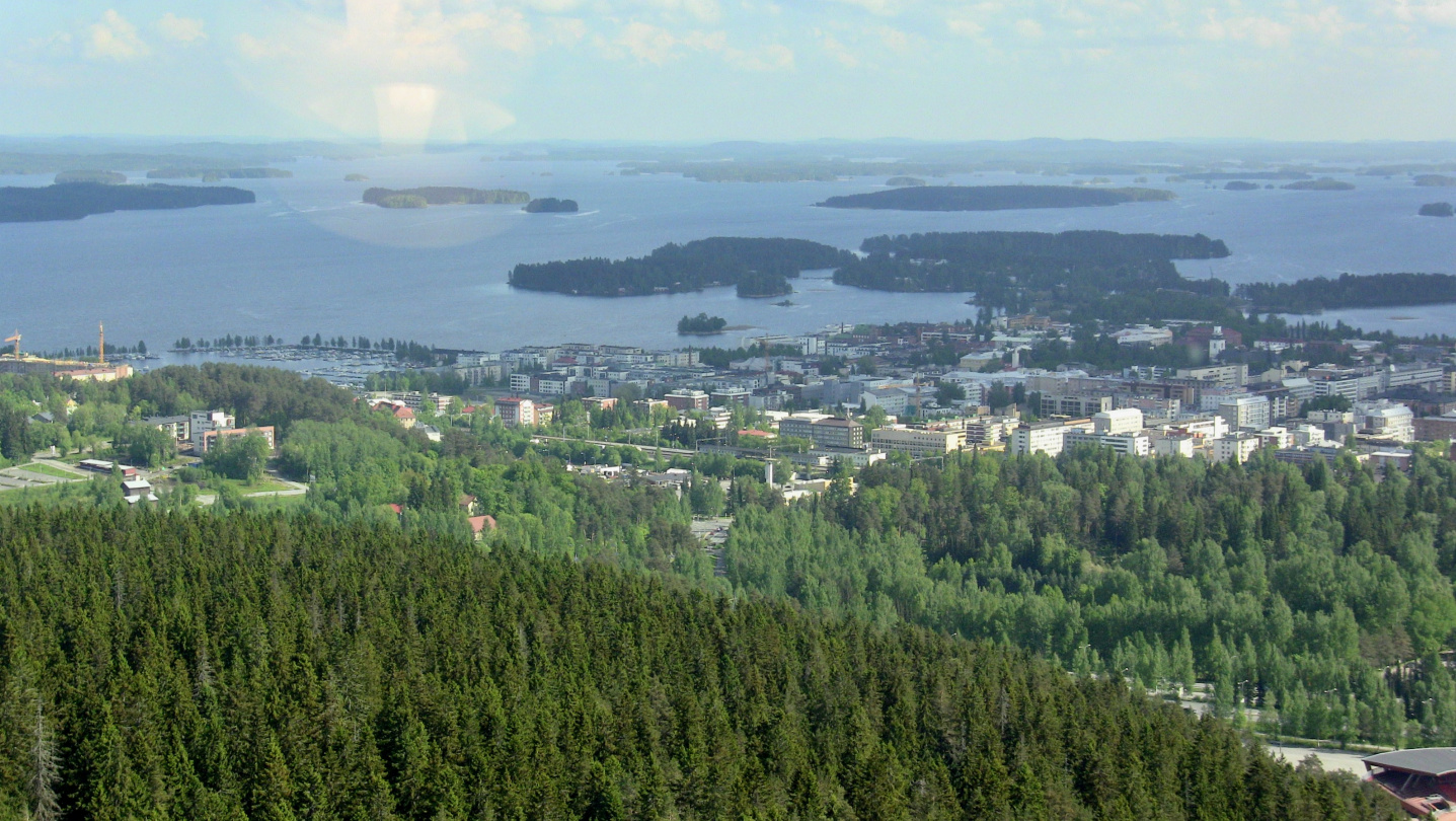 Kuopio and lake Kallavesi