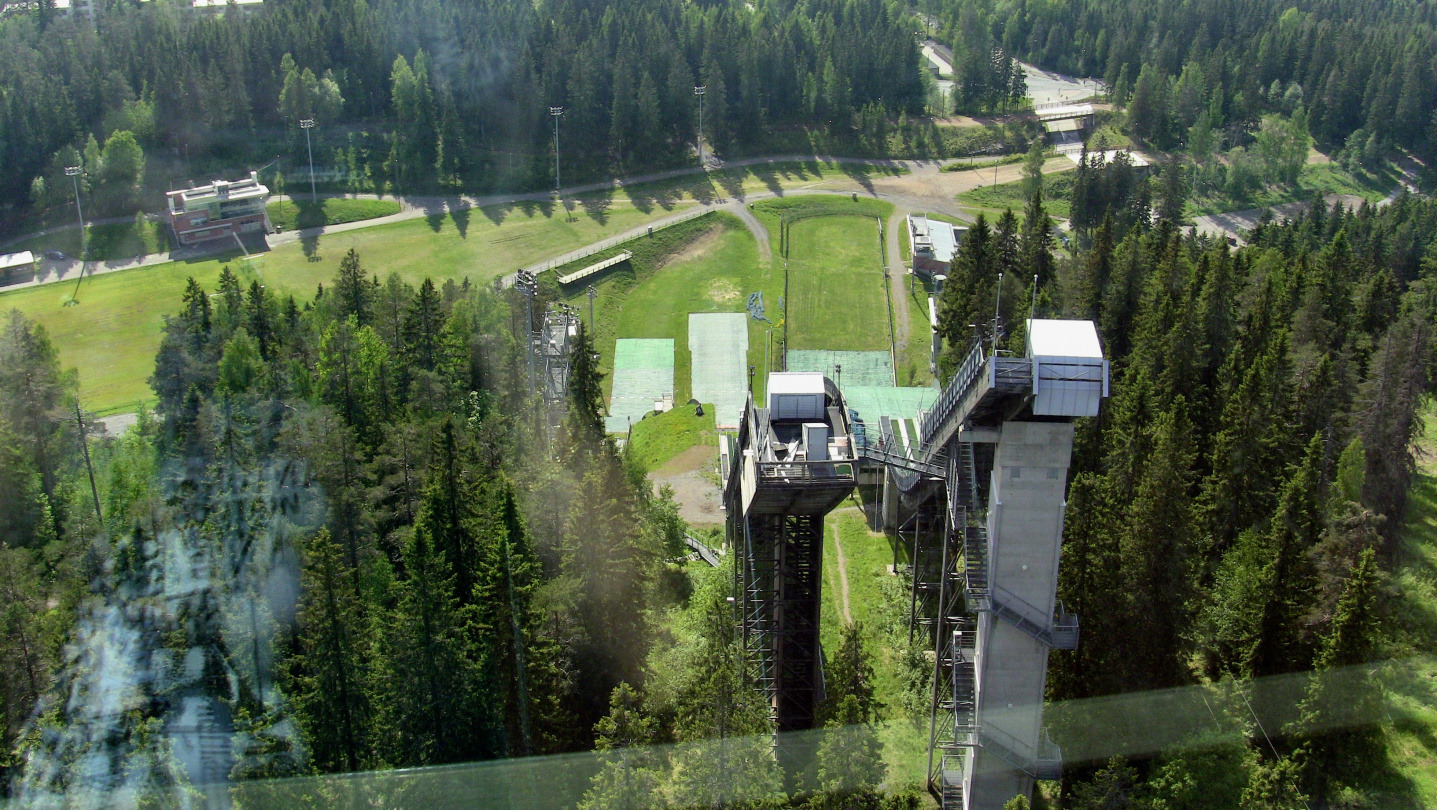 Ski jumping tower of Puijo in Kuopio