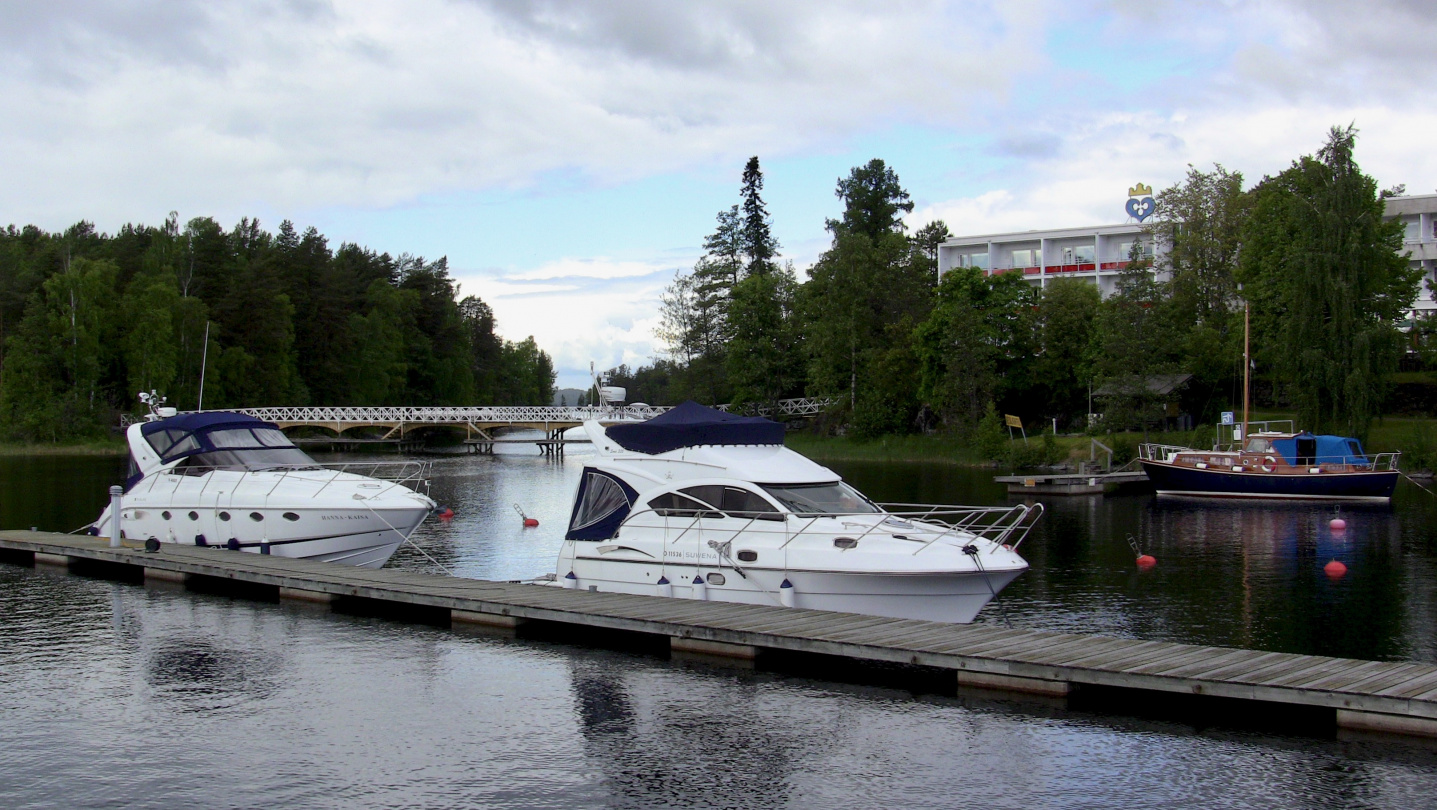 Suwena in the marina of Casino in Savonlinna