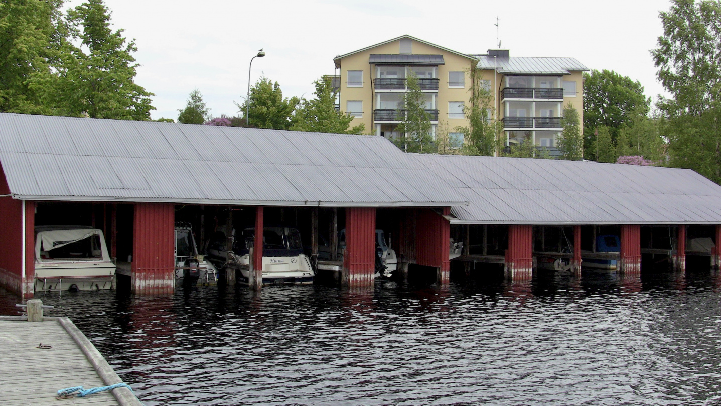 Boat garages in Puumala