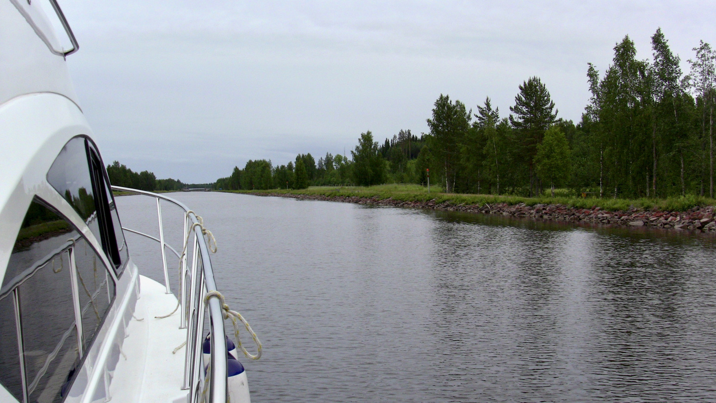 The scenery of Saimaa canal