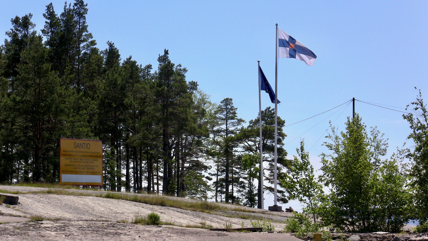 Border station at Santio