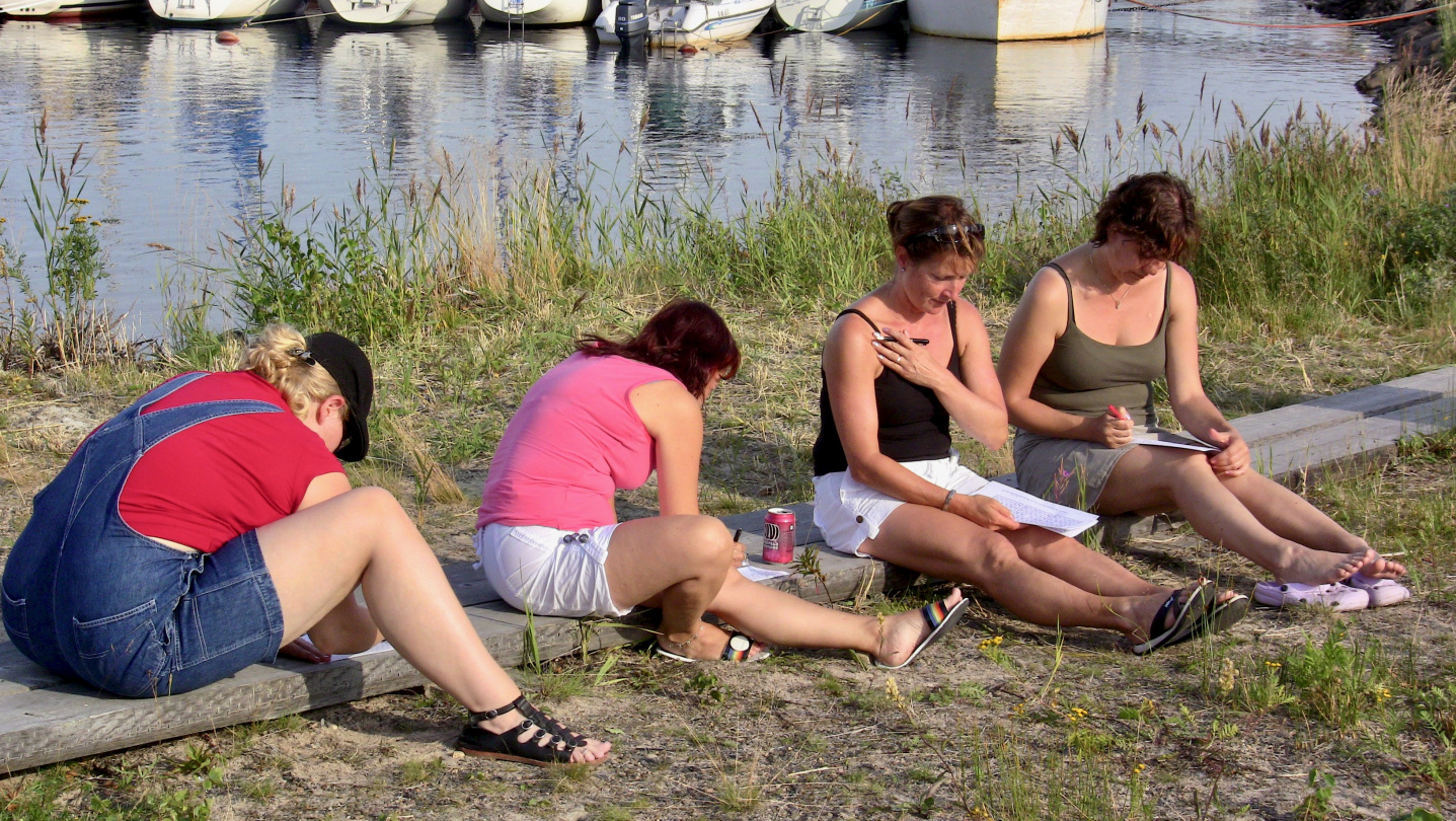 Beach bingo at the harvest festival of Röyttä