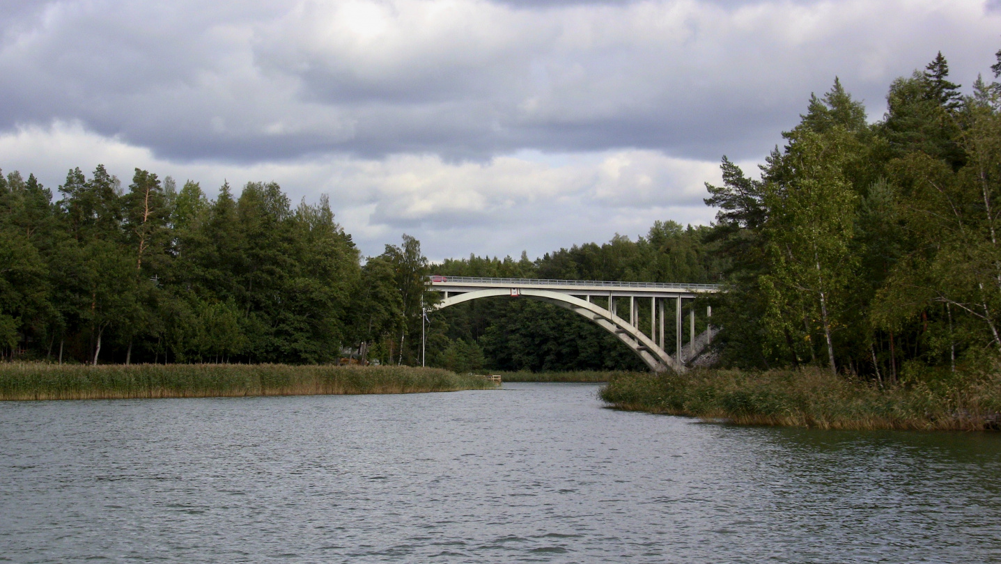 The bridge of Sattmark on a way to Parainen