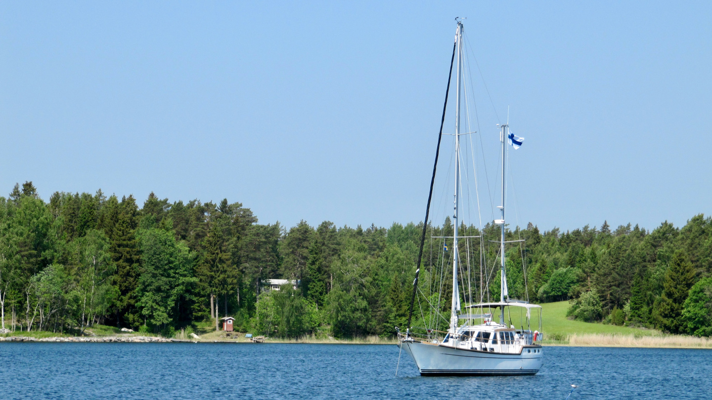 Suwena in the anchorage of Vätö island