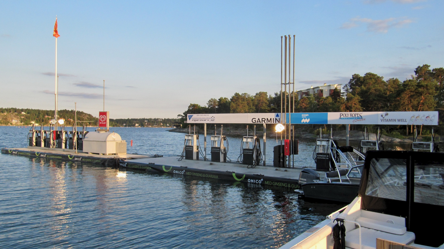 Fuel pumps of the KSSS in Saltsjöbaden