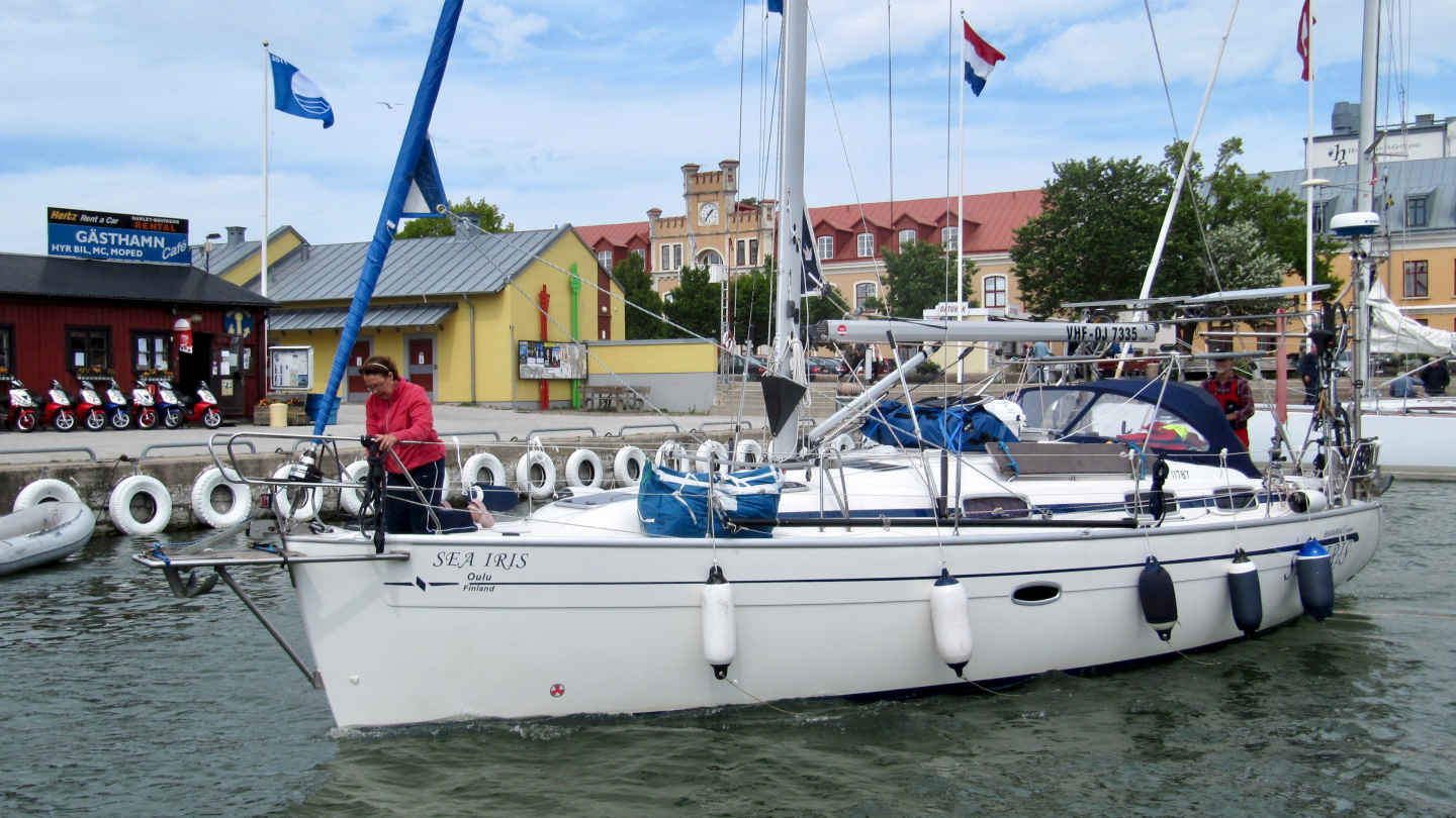 Sea Iris leaving towards the Canary Islands from Visby