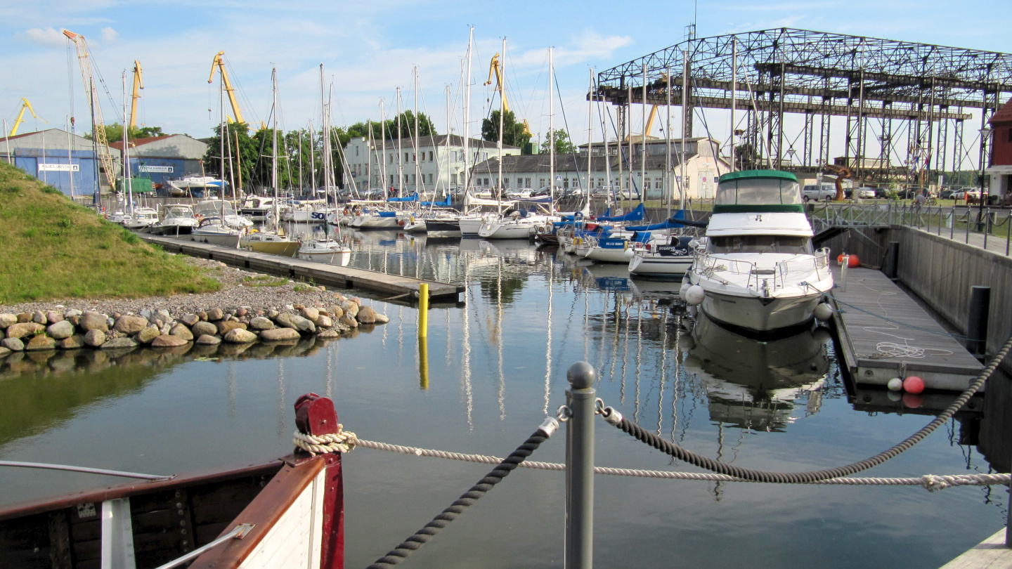 Inner harbour of the Old City Marina in Klaipeda