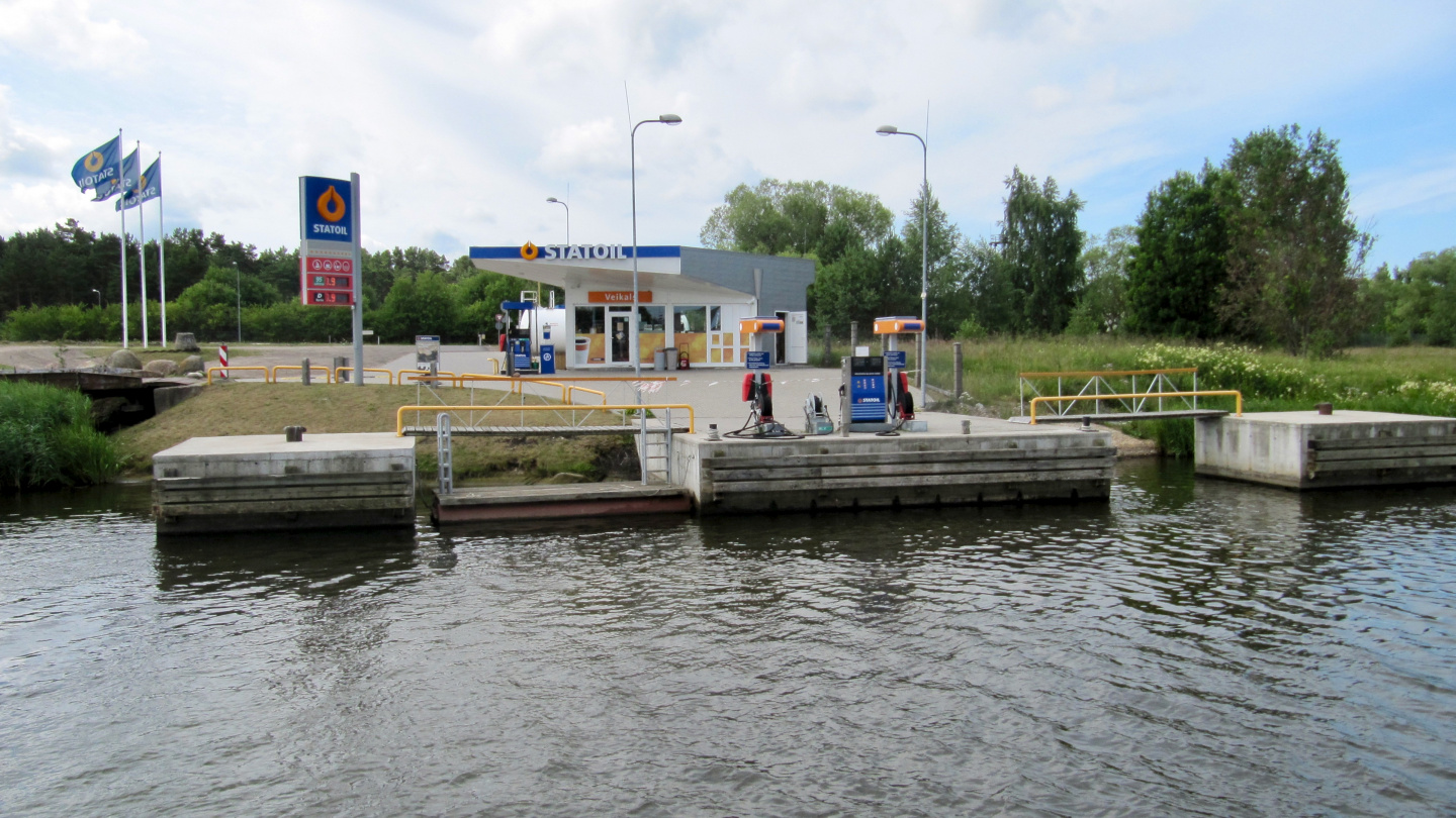 Statoil's boat fuel station in Pavilosta