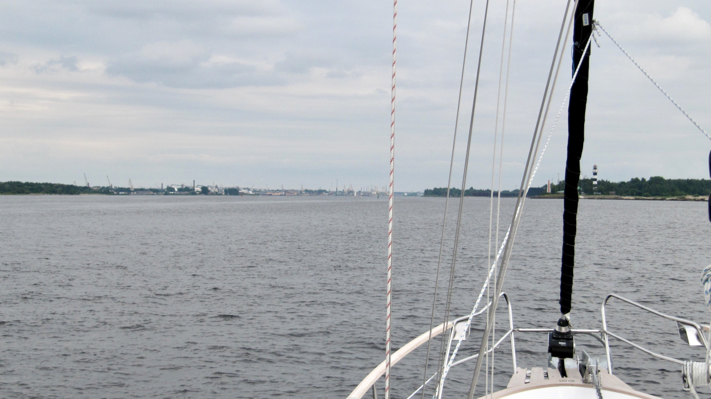 Suwena on River Daugava on the way to Riga