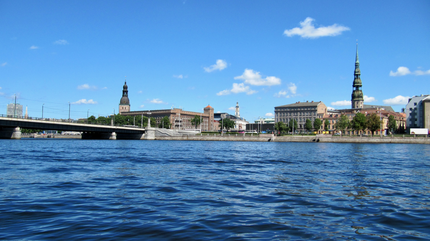 Riian näkymä Daugava joelta