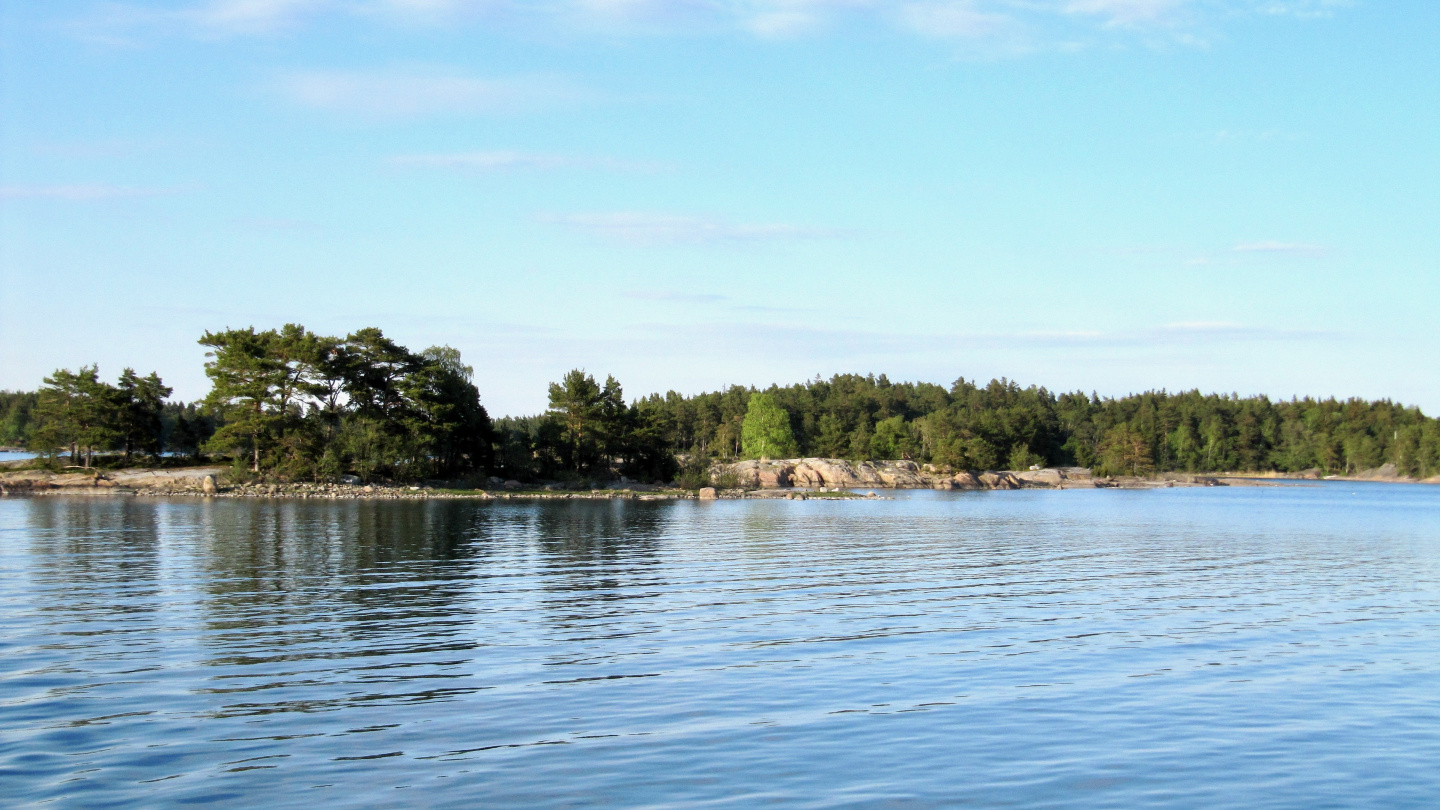 Archipelago Sea at the sunset