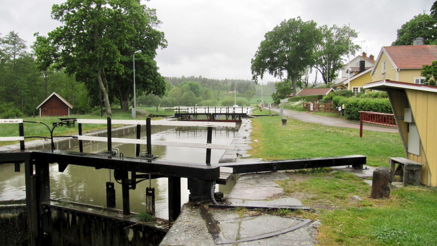 The lock of Mem in the Göta canal