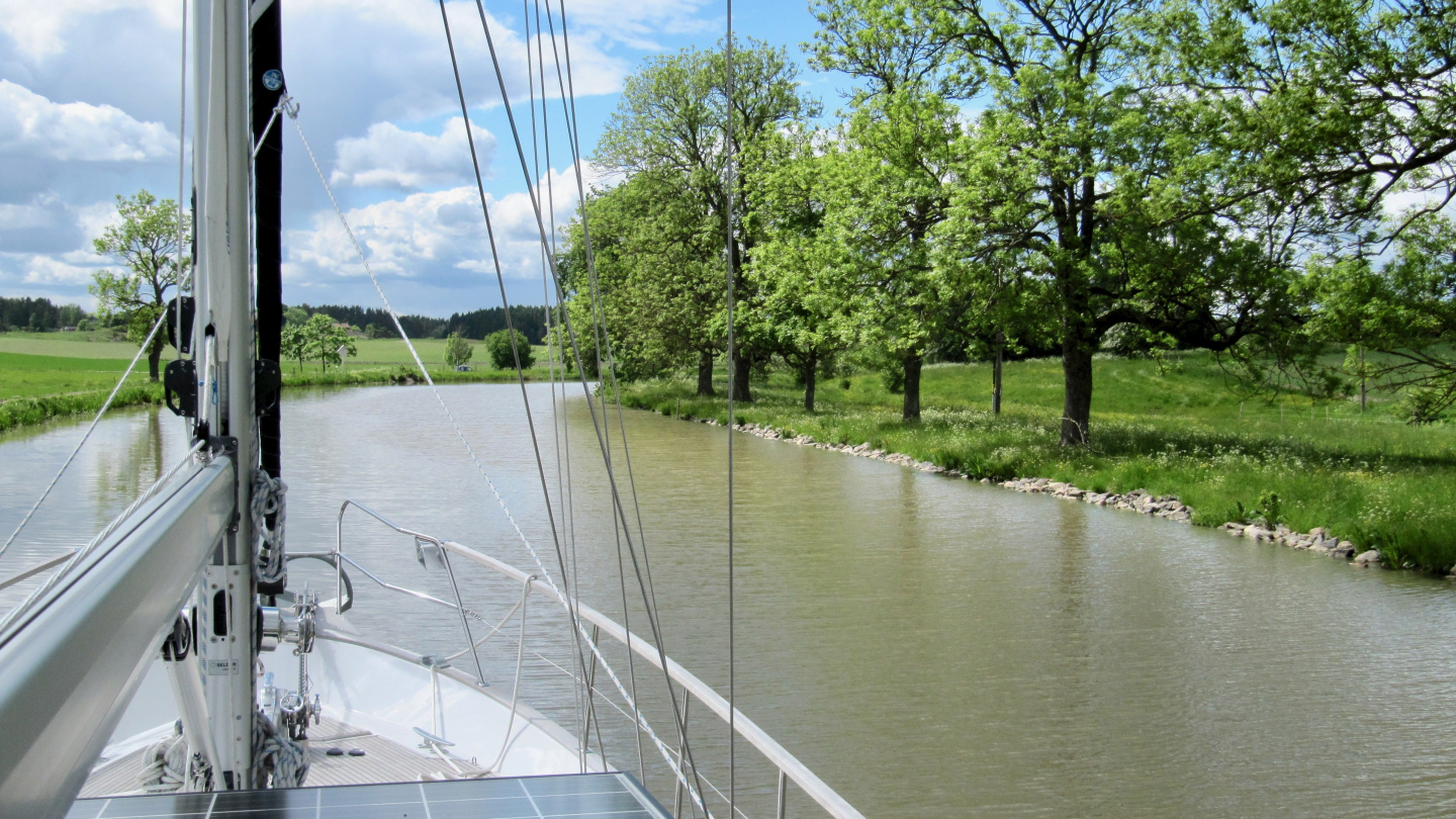 The scenery of the Göta canal