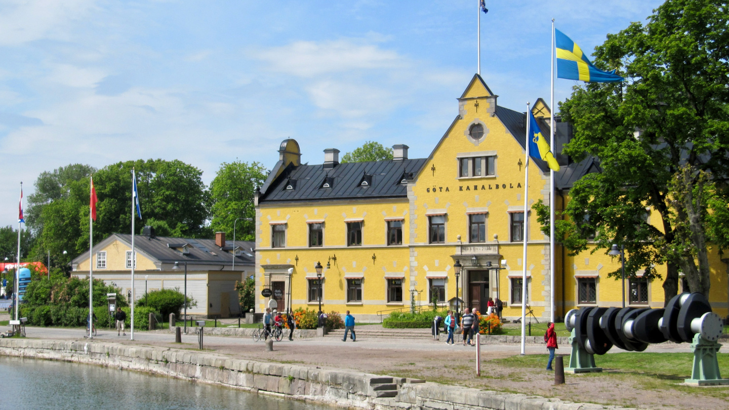 The canal center of the Göta canal in Motala