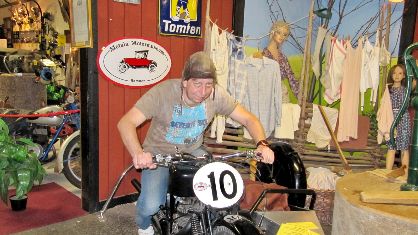 Andrus in the Motala Motormuseum