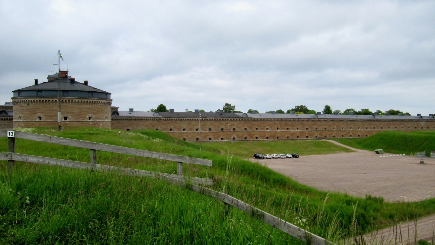 Short part of the main building in Karlsborg fortress