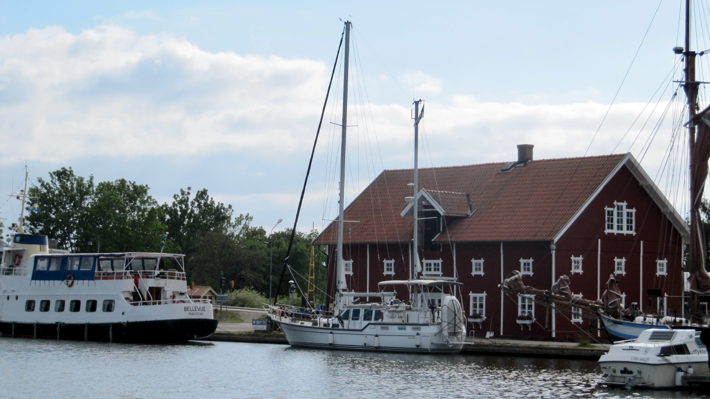 Suwena in the upper harbour of Sjötorp