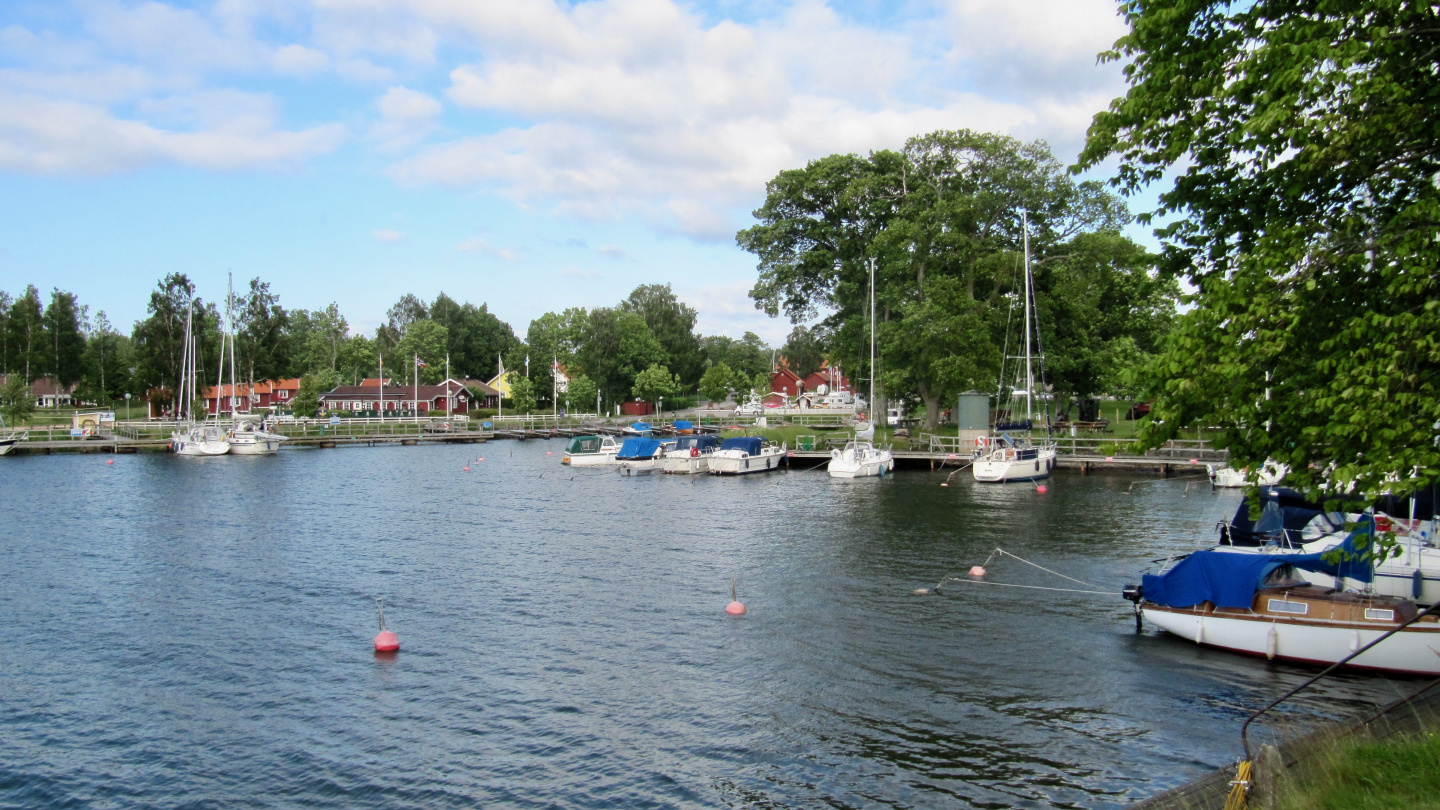 Sjötorp lower harbour on the coast of lake Vänern