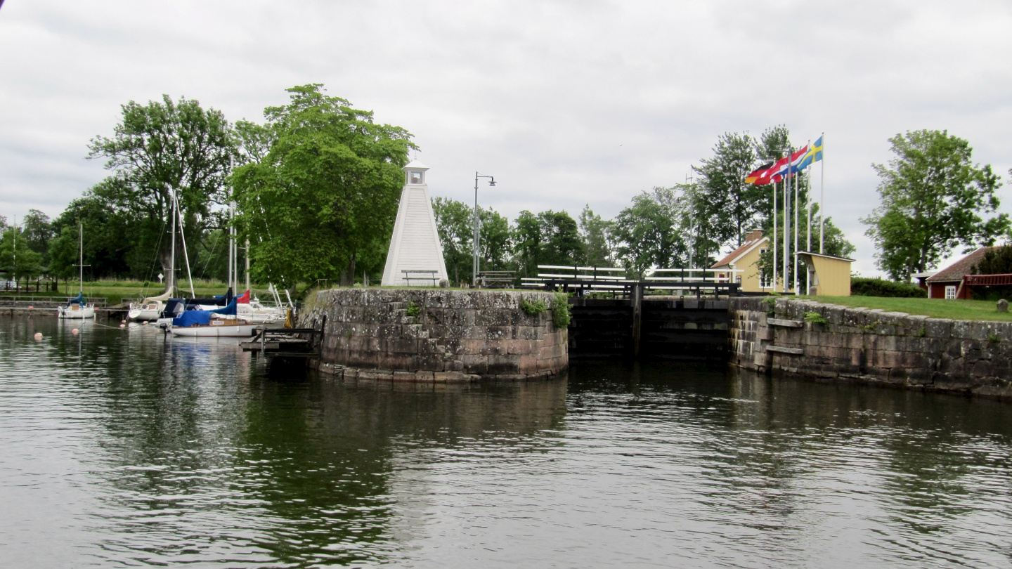 The last lock of the Göta canal, Sjötorp 1