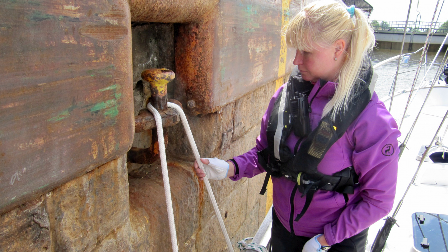 Eve in the lock of Trollhätte canal