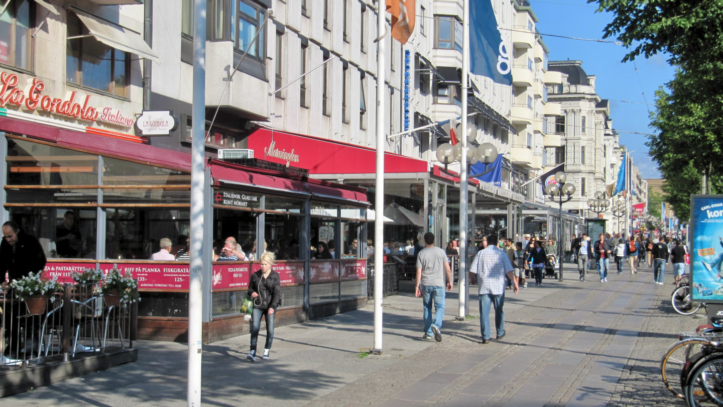 Restaurants in the Avenue of Gothenburg