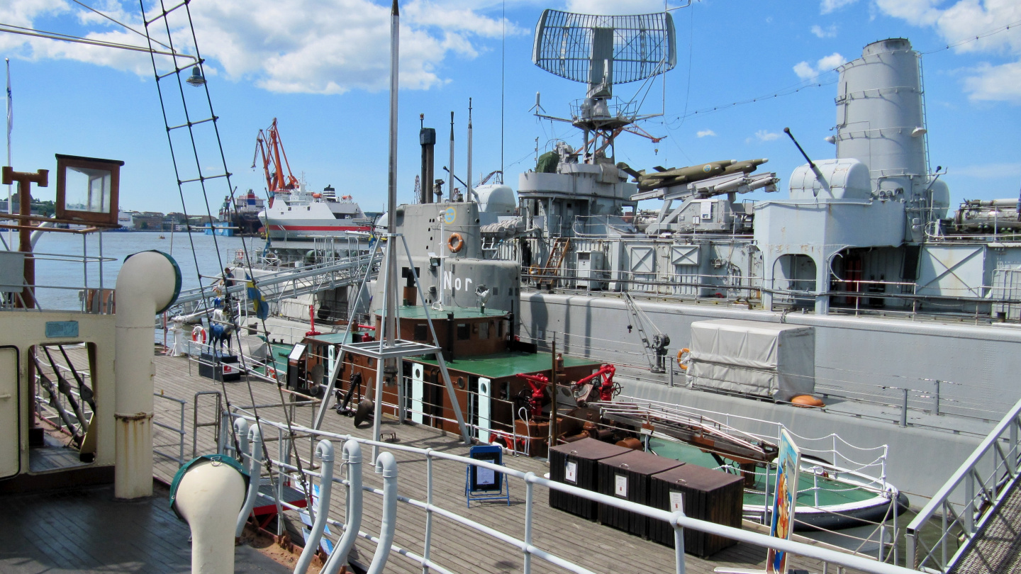 Ships in Maritiman museum in Gothenburg