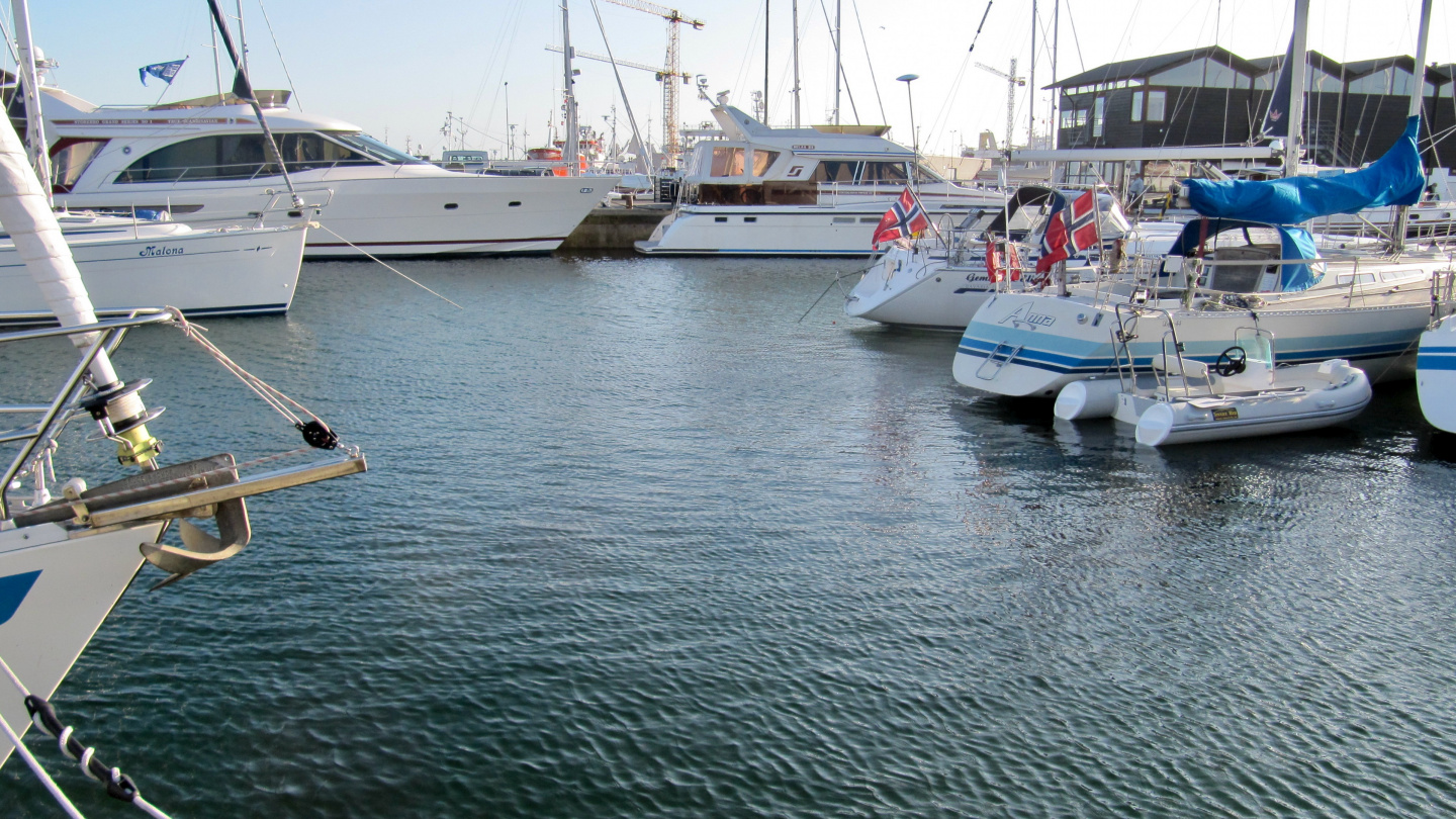 Tight harbour of Skagen