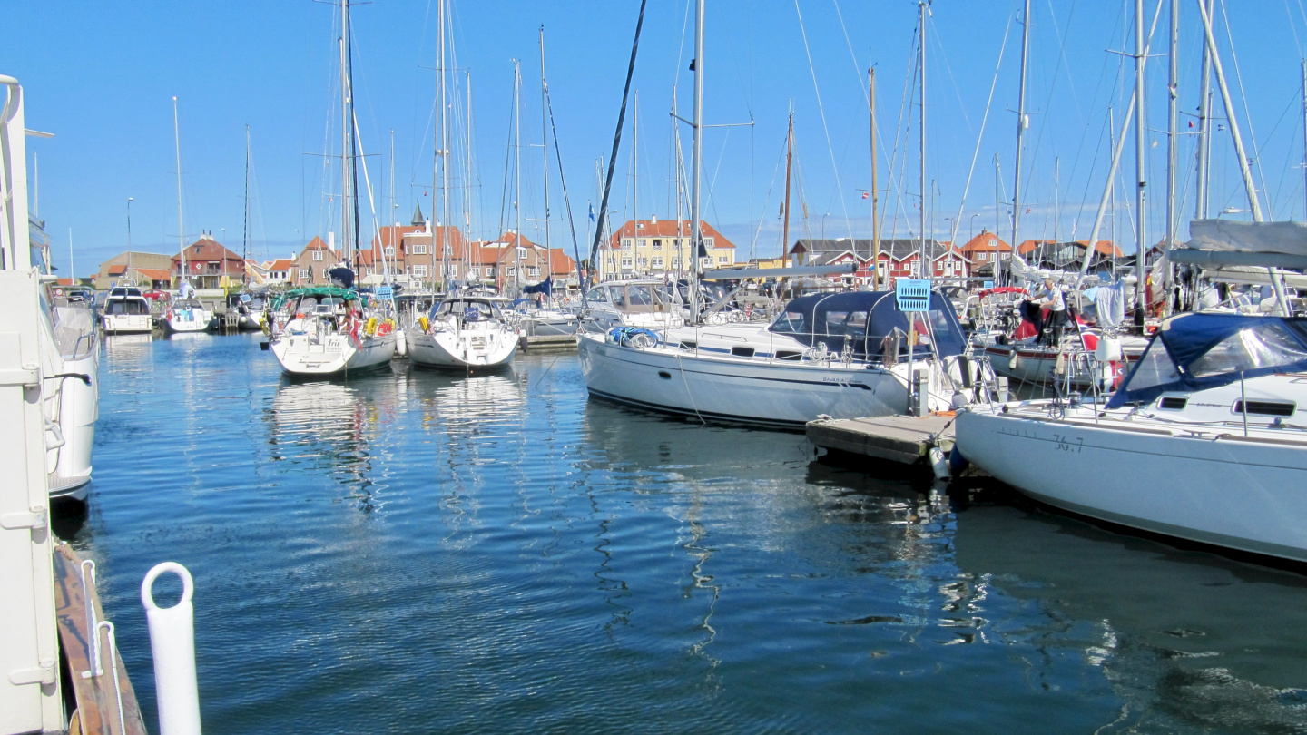 Tight harbour of Skagen