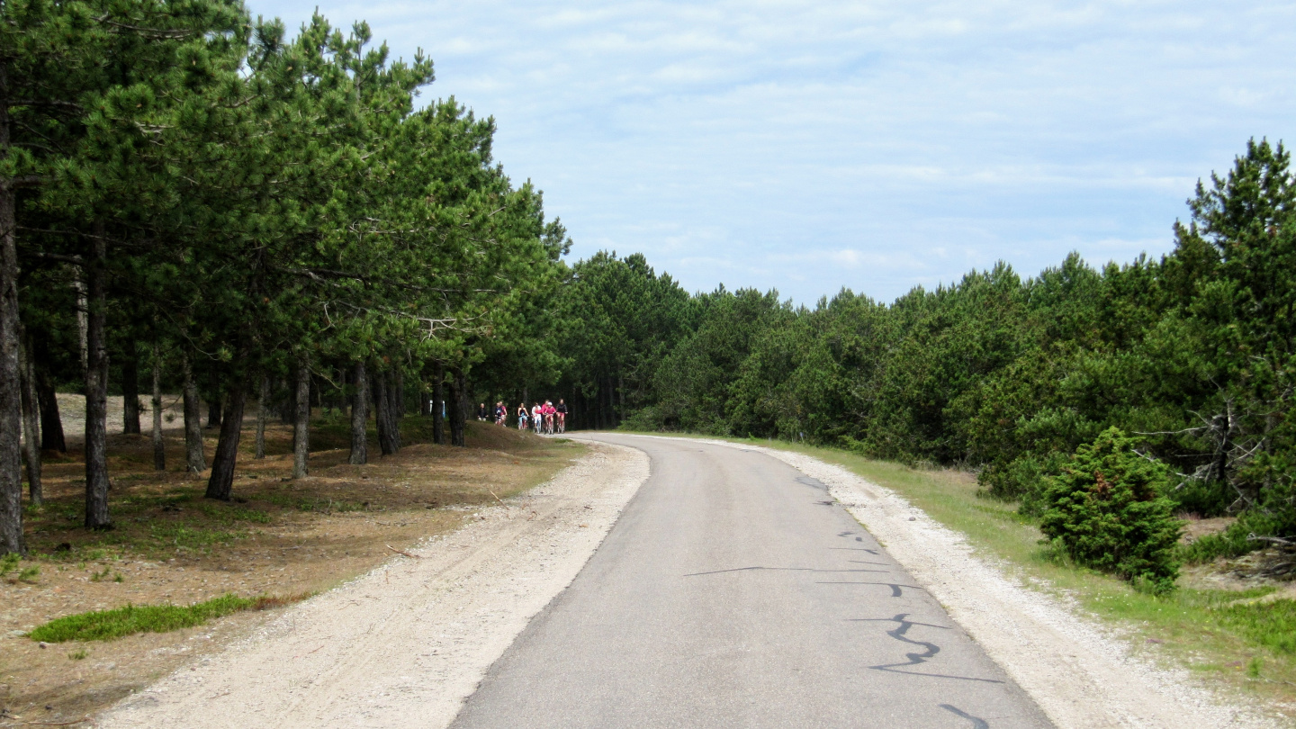 Village road in Anholt island