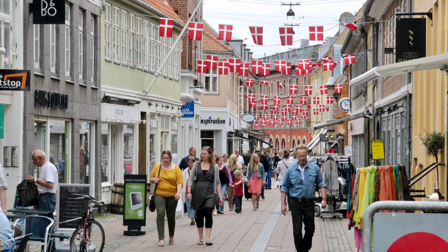 Walking street in Helsingør