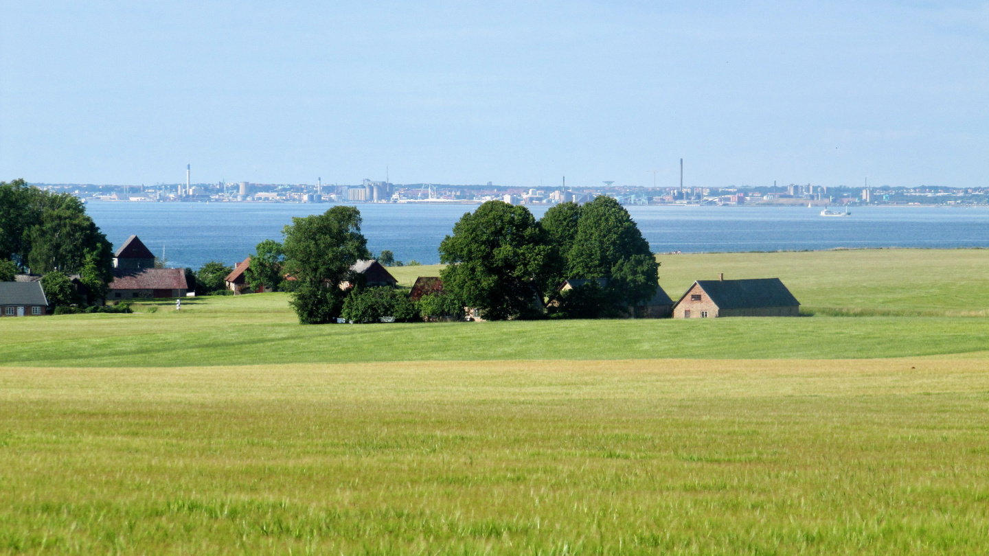 The view from Ven to Sound and Sweden