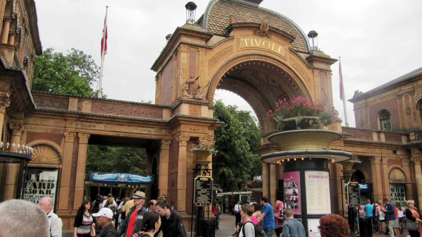 Entrance of Tivoli in Copenhagen