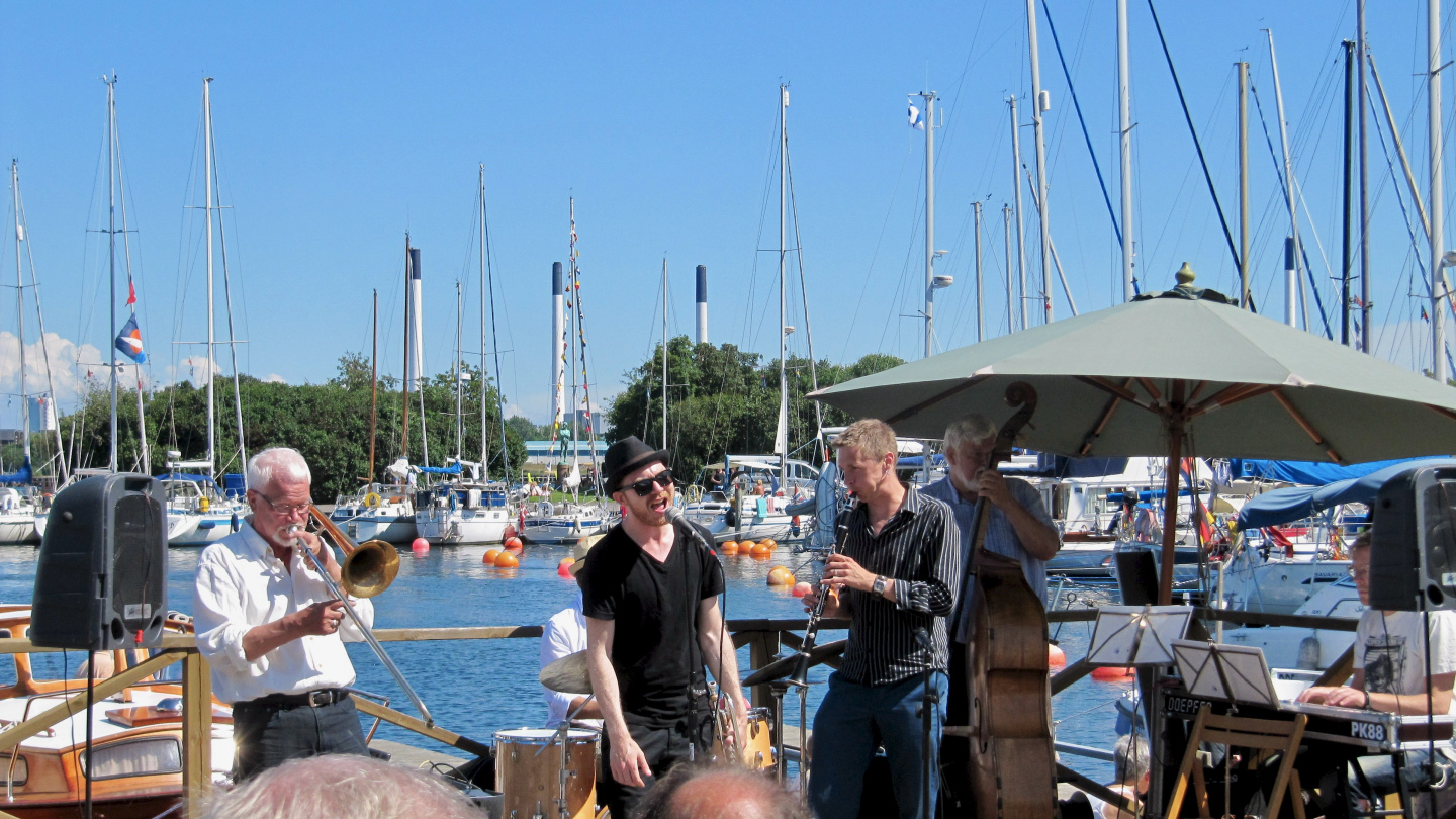 Jazz in Lagelinie harbour of Copenhagen