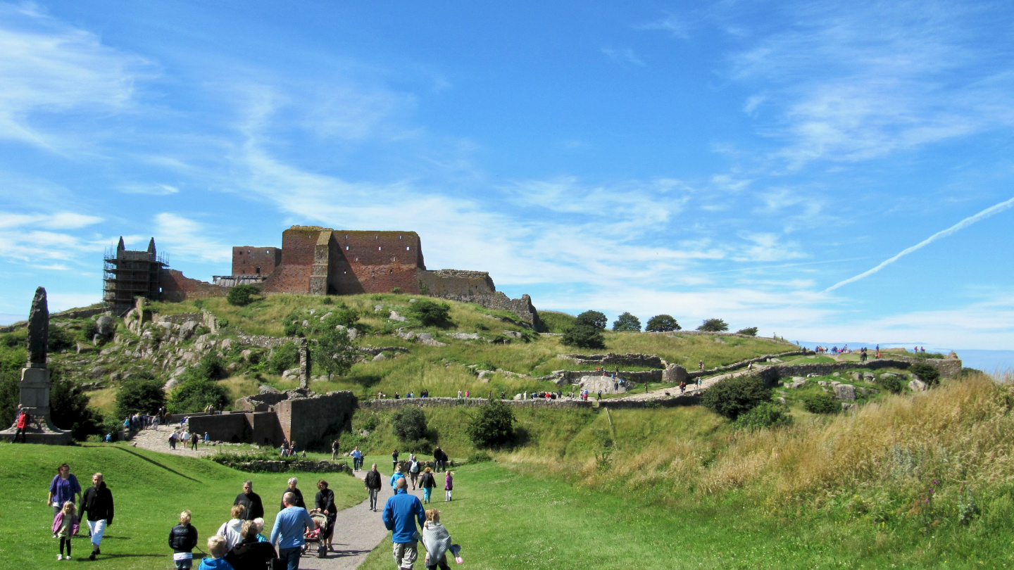 Ruins of Hammershus in Bornholm