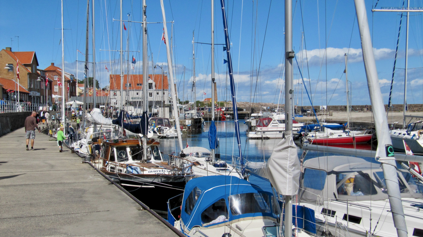 Guest harbour of Allinge in Bornholm