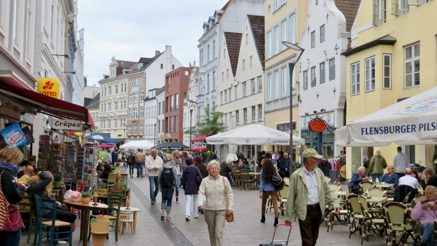 Walking street of Flensburg