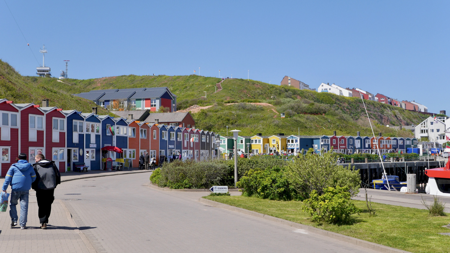 Houses on the island of Helgoland