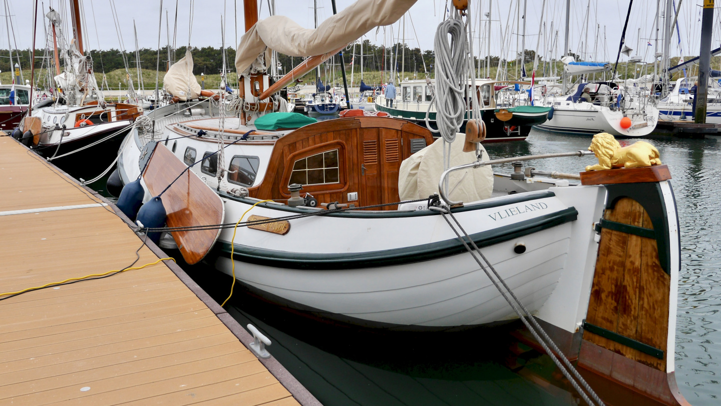 The traditional Dutch boat in Vlieland