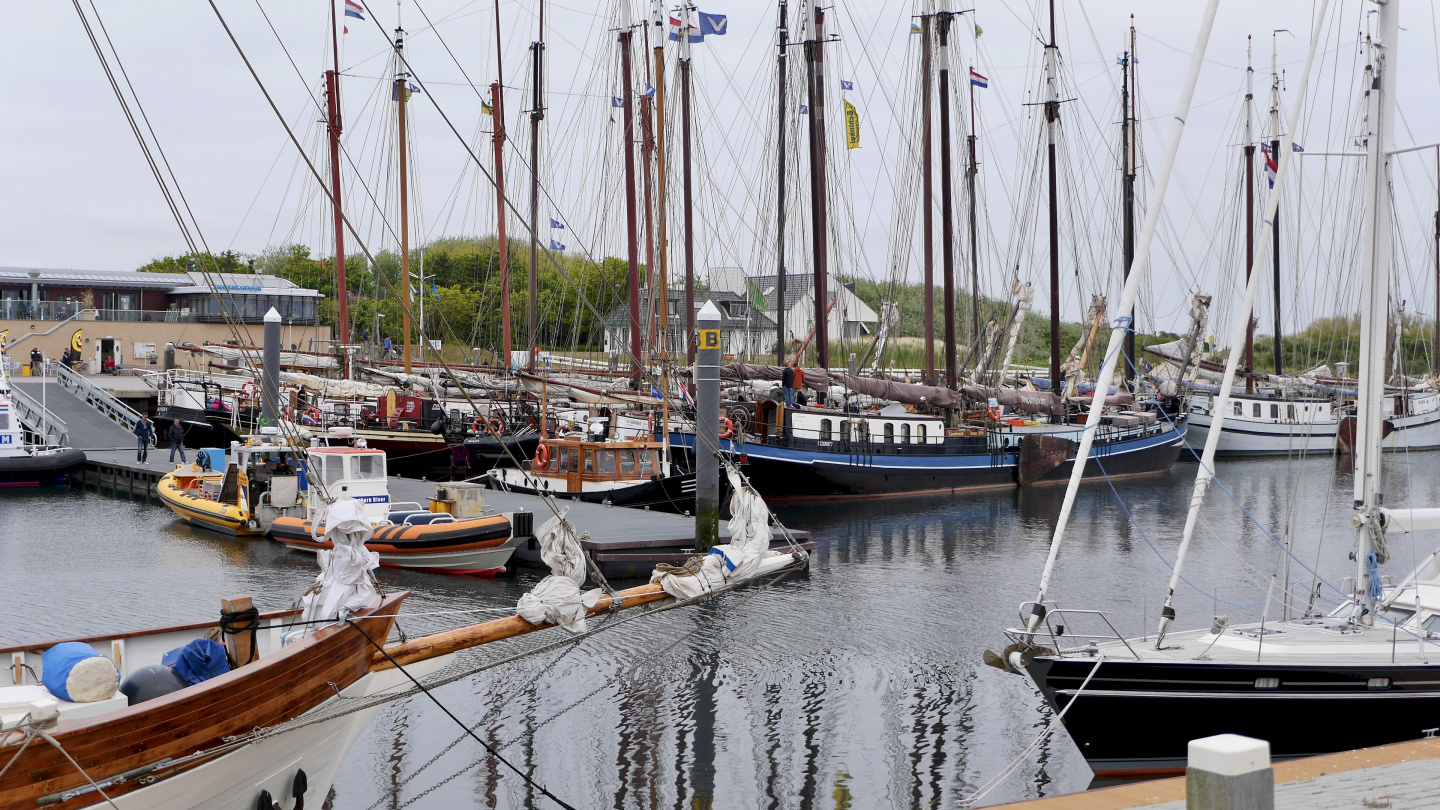 Sailing ships in Waddenhaven marina