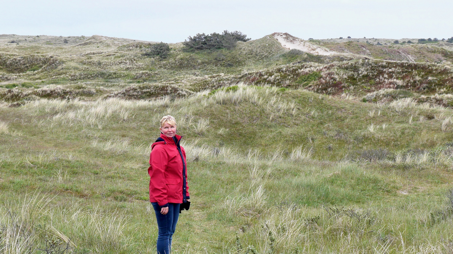 Eve on the sand dunes of Vlieland