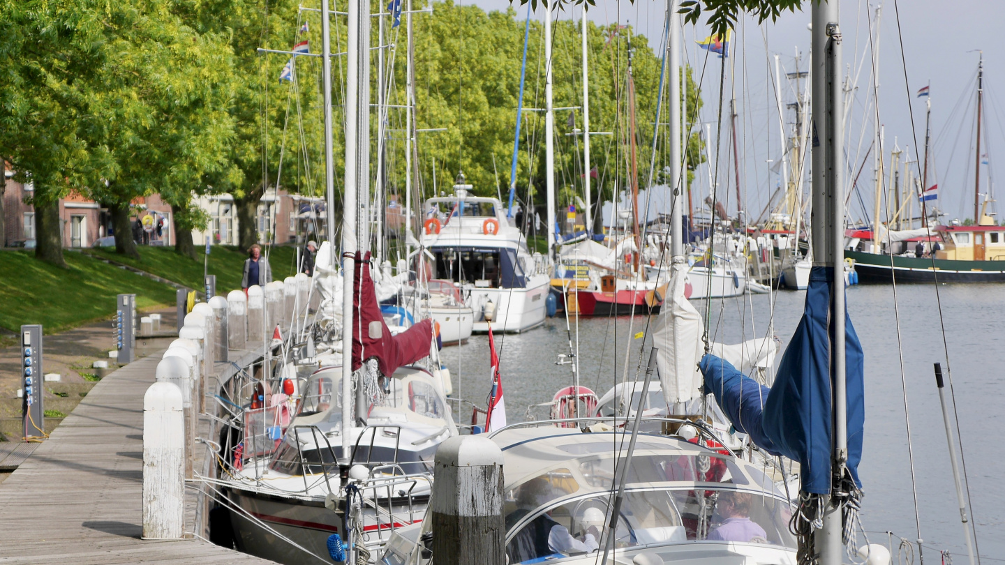 Marina in the centre of Enkhuizen