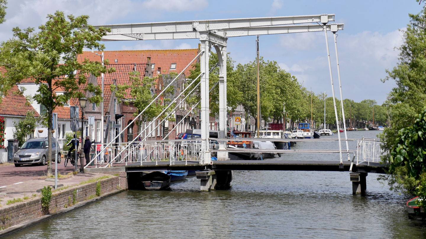 Boat harbour in the centre of Edam